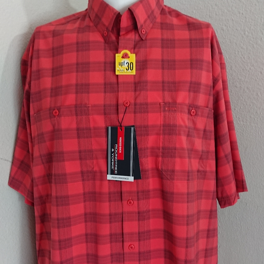 NEW men's XL vented back UV  protection